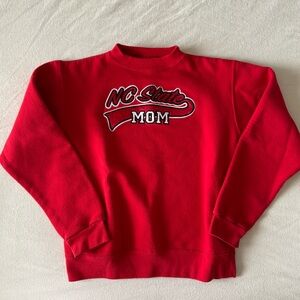 NC State Mom Red Crewneck Sweatshirt